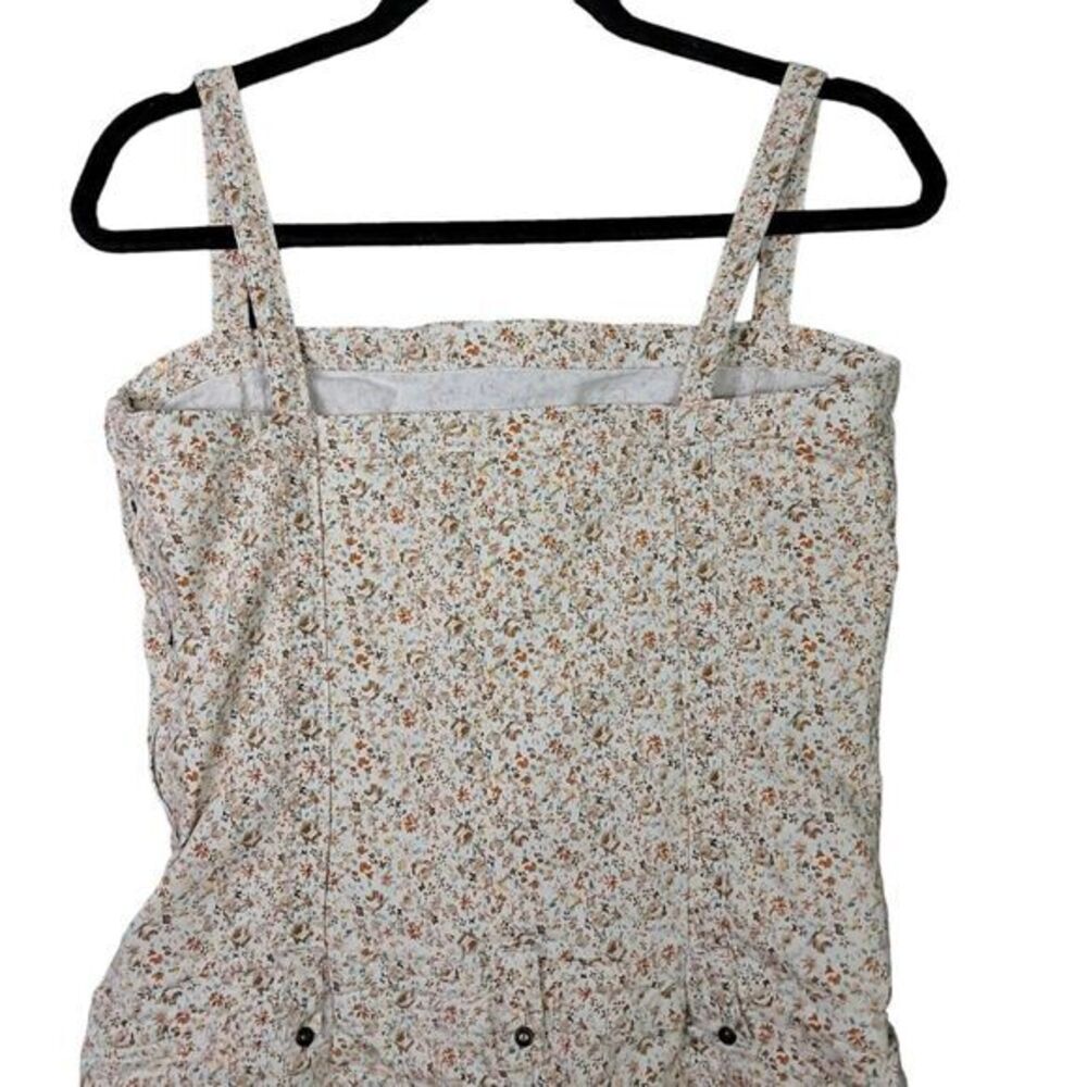 Blanco Denim Dress Womens Large Dixie Floral Cream Pockets Stretch Spain Sporty‎ - Picture 5 of 13